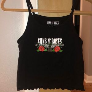cropped guns n’ roses tank